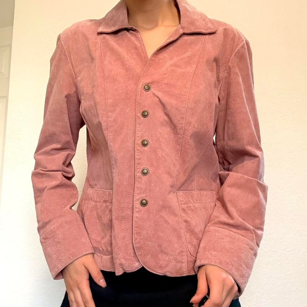 Vintage Pink Leather Jacket by Live a Little